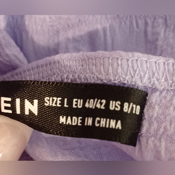 Purple tie shoulders cami dress size 10 - Picture 6 of 7